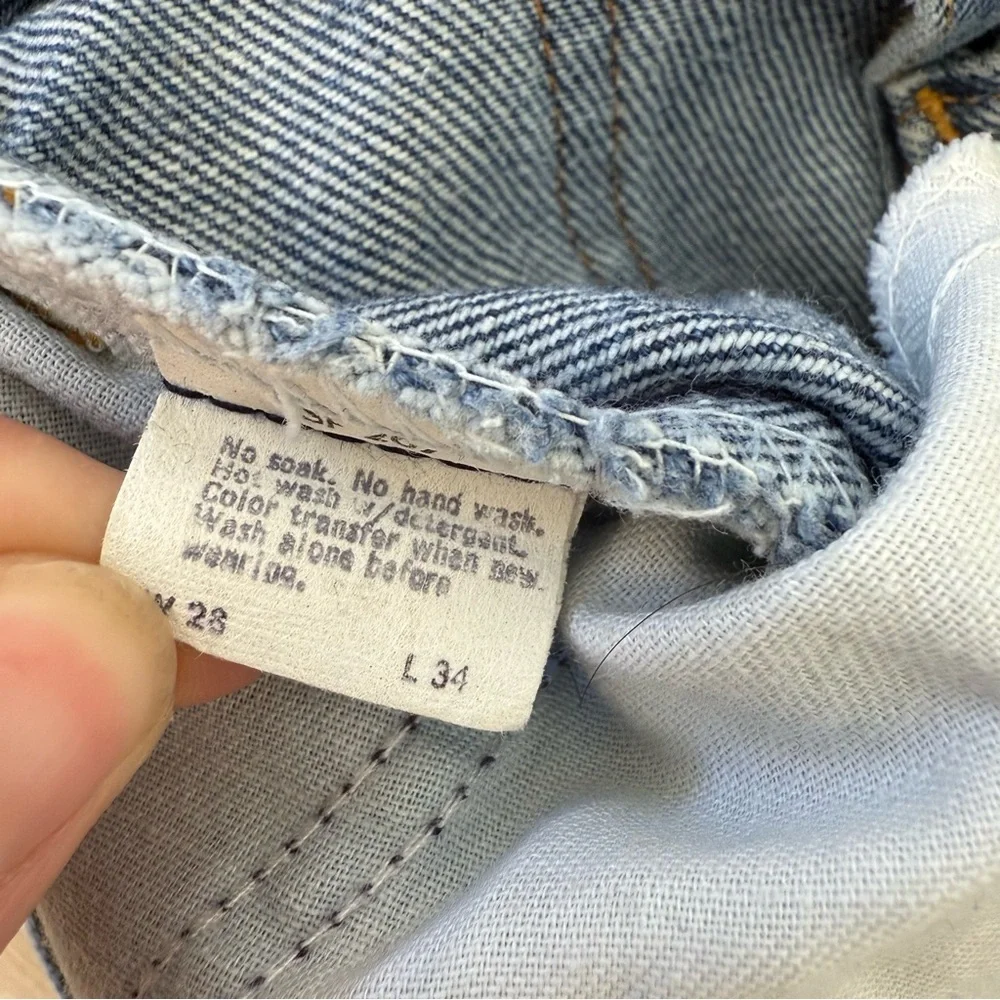 Levi’s Vintage Orange Tab Paper Tag Student Big Bell Flare Jeans - Picture 13 of 15